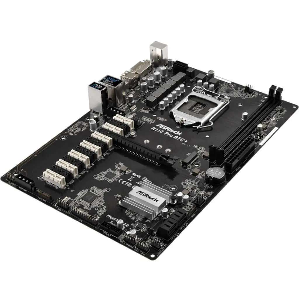 Материнська плата AsRock H110 Pro BTC+ (H110 Pro BTC+) (Socket 1151, Intel H110, ATX) Б/в,U1 - фото 2