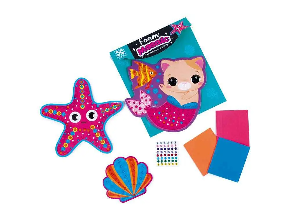 Набір для творчості VLADI TOYS зі м'якою мозаїкою та стразами "Історія русалоньки" VT4511-21 - фото 2