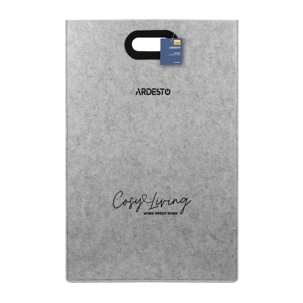 Кошик для білизни Ardesto Prestigio фетр сірий 68 л (ARHC2401FG) - фото 5