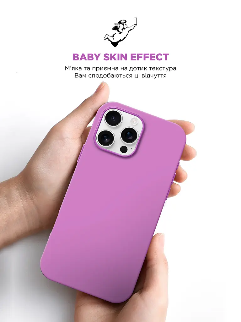 Силиконовый чехол для Apple iPhone 16 Pro Max, ICON2 Case, фиолетовый, противоударный, панель, защита всего корпуса, матовая поверхность Soft Touch, выступает над дисплеем, совместим с защитными стеклами и пленками, с микрофиброй, ArmorStandart (ARM79642) - фото 8