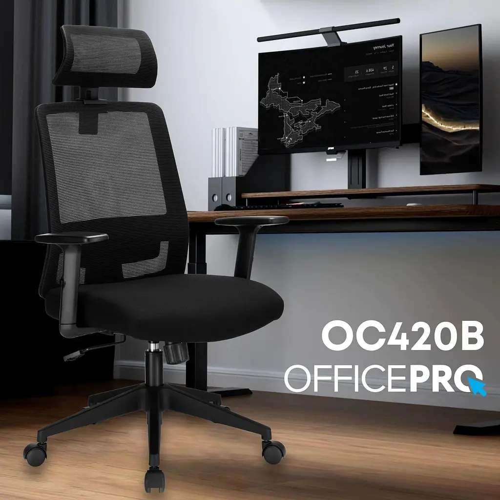 Офісне крісло OfficePro OC420B (OC420B) - фото 7