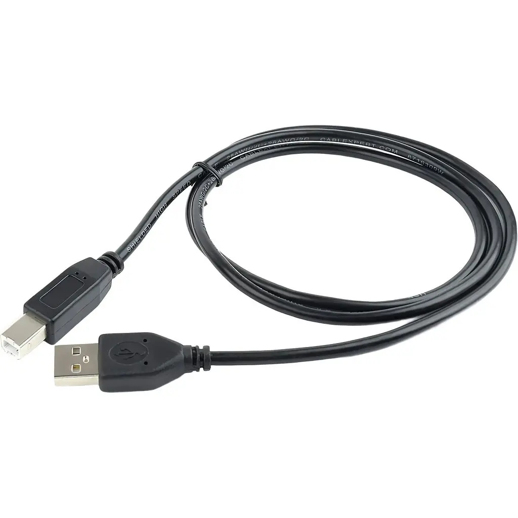 Кабель Cablexpert USB 2.0 AM/BM 1.8 m Black [CCP-USB2-AMBM-6] [119055] - фото 3