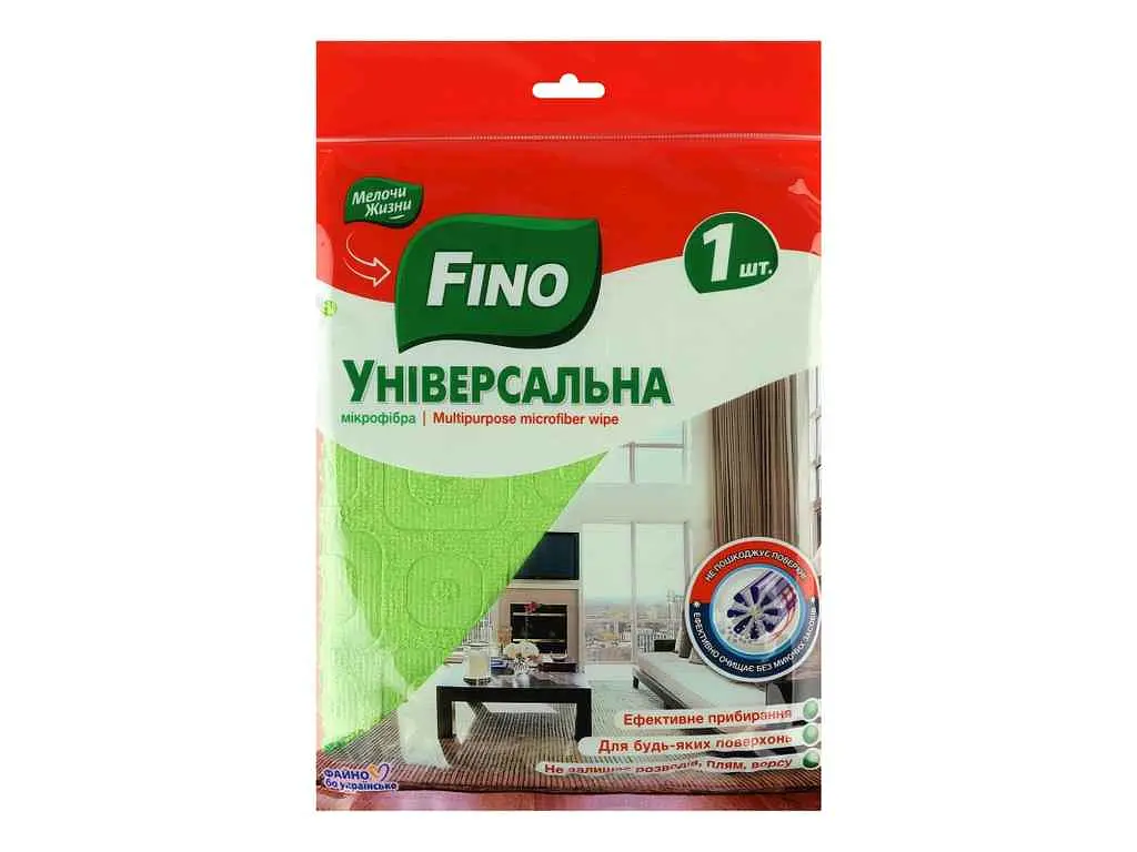 Серветка універсальна Fino 1шт з мікрофібри