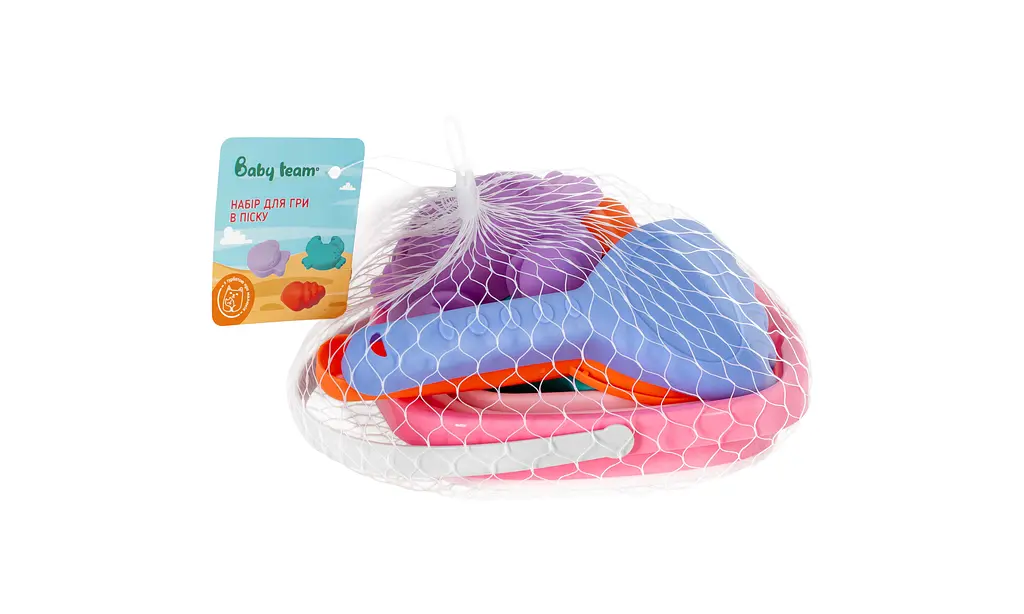 Набір для гри в піску 7 ел. Baby Team (9511_рожевий) - фото 3