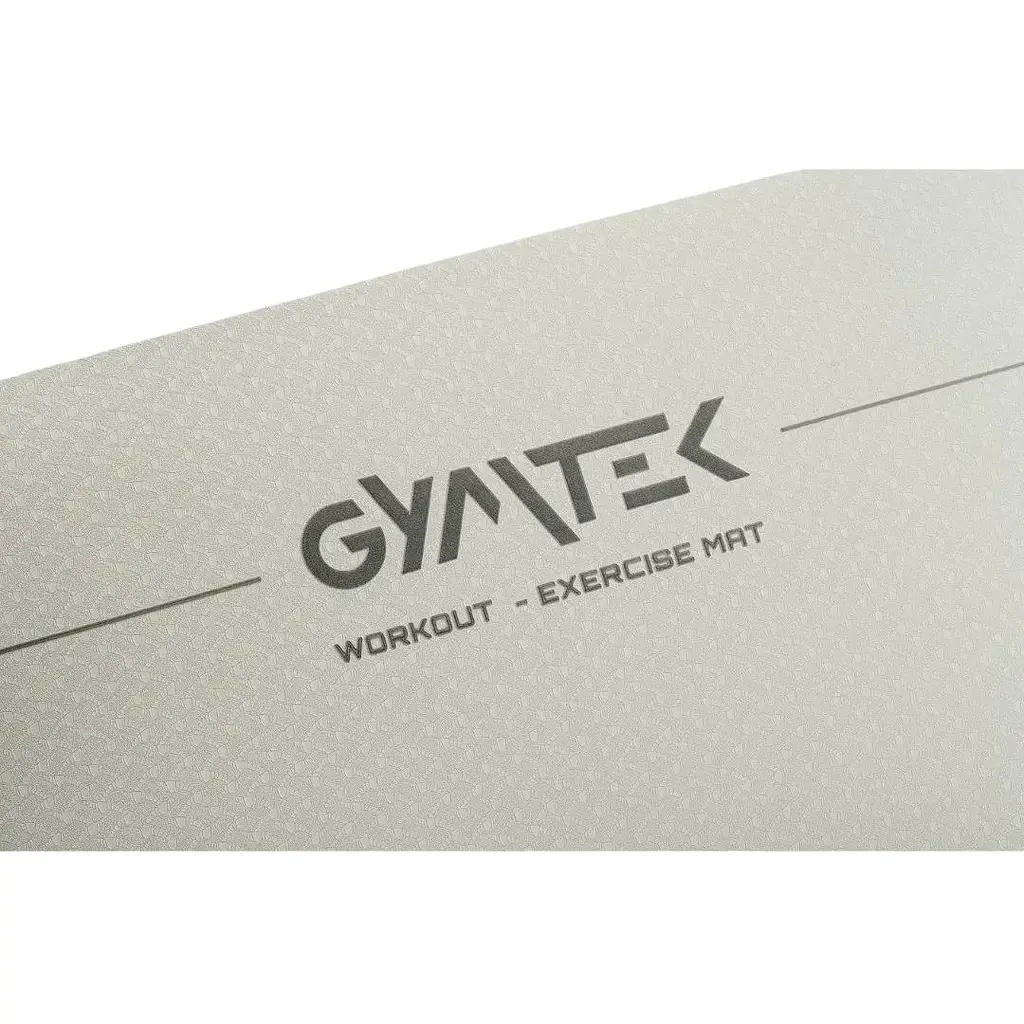 Килимок для фітнесу та йоги Gymtek Premium TPE 0.6 см сіро-чорний - фото 5