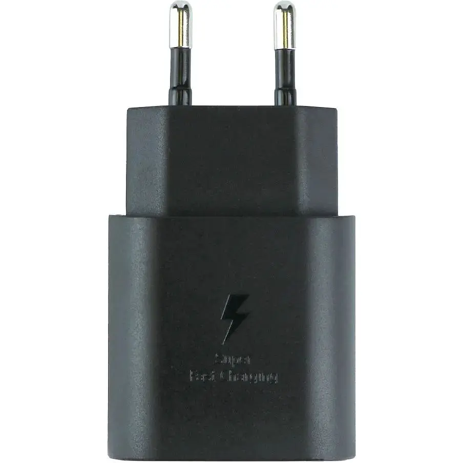Комплект зарядного пристрою Samsung 1Type-C PD25W Type-C to Type-C 1:1 Black - фото 2