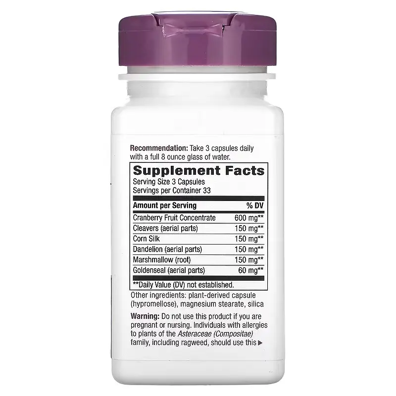 Здоров'я сечовивідних шляхів Urinary with Cranberry 1,260 mg 100 Capsules Nature's Way vit0005951 - фото 2