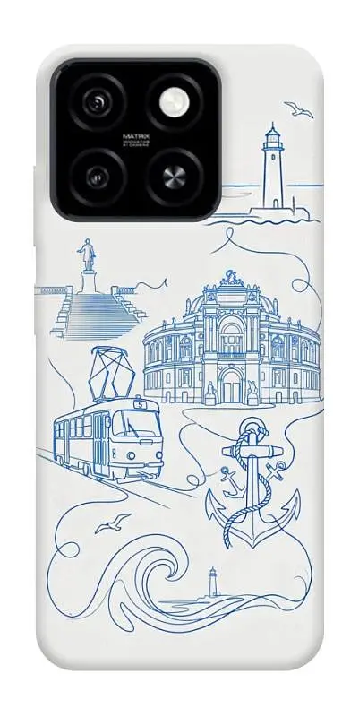 TPU чохол Demsky Southern pearl для ZTE Blade A55 4G