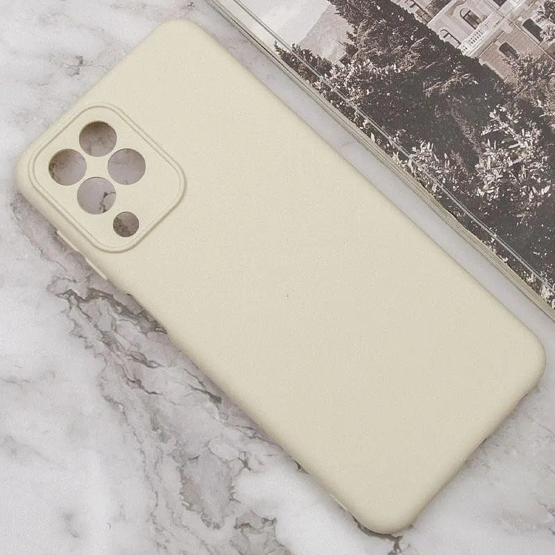Чехол TPU GETMAN Liquid Silk Full Camera для Samsung Galaxy M33 5G Песочный / Sand - фото 4