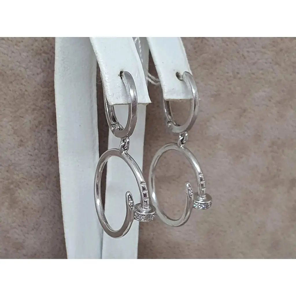 Серебряные серьги Империя золота с фианитами. СВ1351С - фото 4