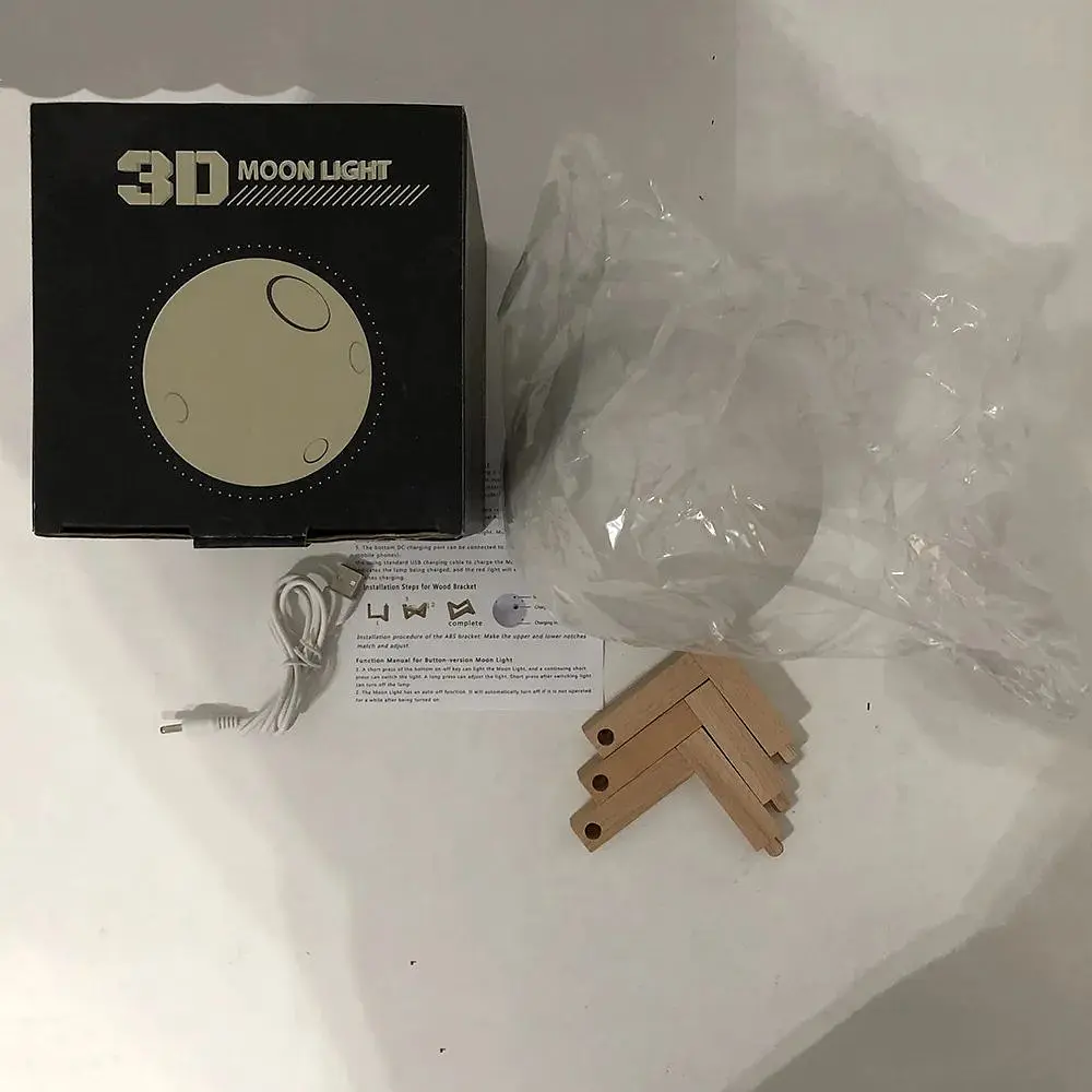 Настільний магнітний світильник XPRO Magnetic Moon 8 із USB-зарядкою (GR- 41_2495) - фото 12