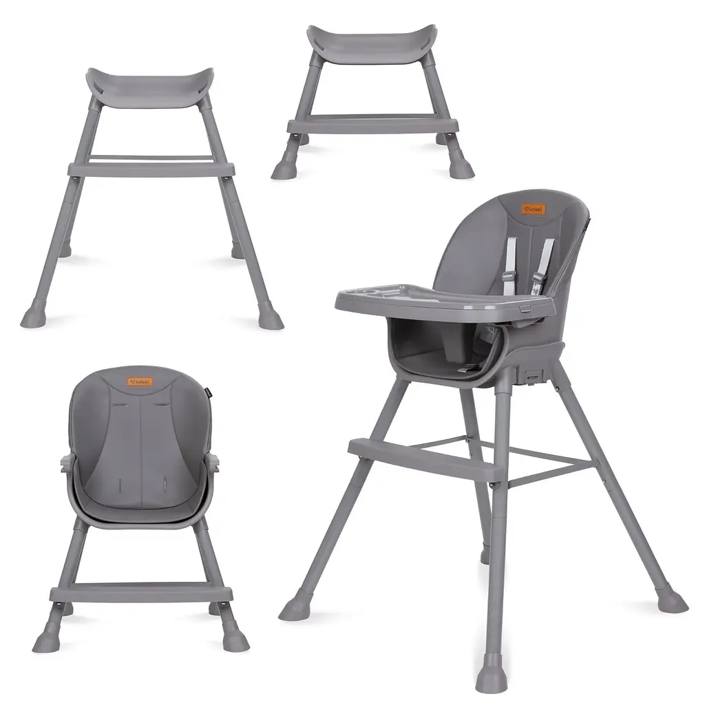 Стульчик для кормления 4в1 Kidwell EATAN Grey - фото 1