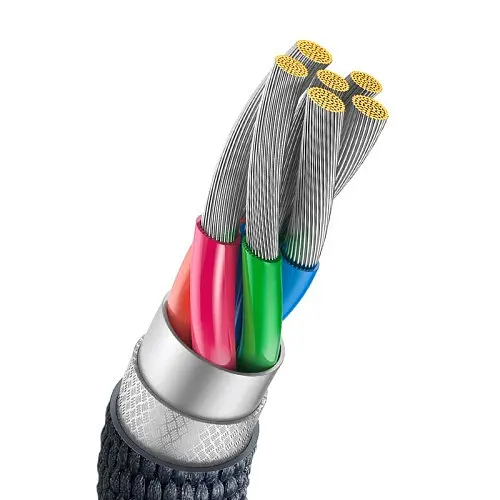 USB кабель Baseus Crystal Shine Series Fast Charging Data USB для Type-C 100W 2m чорний CAJY000501 - фото 5