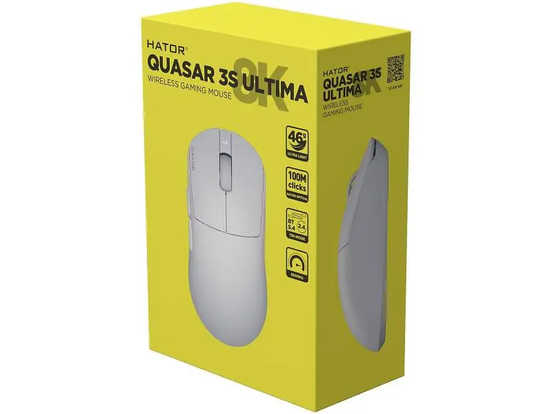 Миша Hator Quasar 3S ULTIMA 8K Wireless white (HTM661) - фото 7