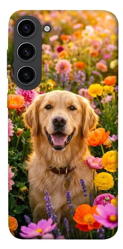 TPU чохол Demsky Flowery labrador для Samsung Galaxy S23