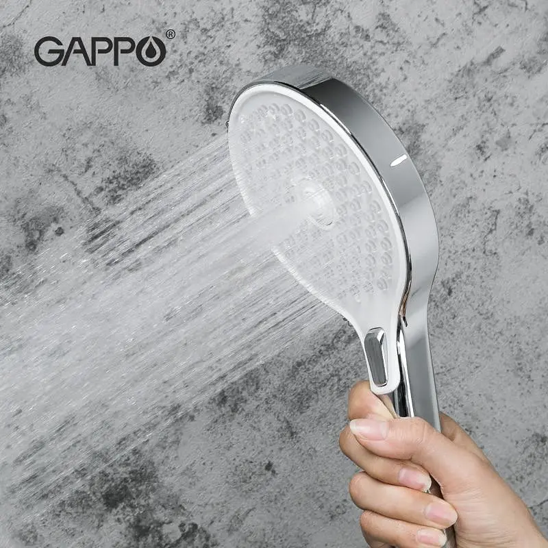 Ручной душ Gappo G002, 3-режим, белый/хром, Хром - фото 2