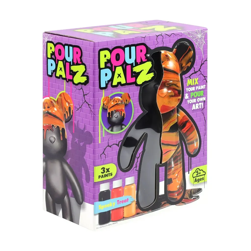 Набор для творчества ToyMonster Pour Palz Black Edition Мишка Жуткое угощение (GS-G87784/1) - фото 3