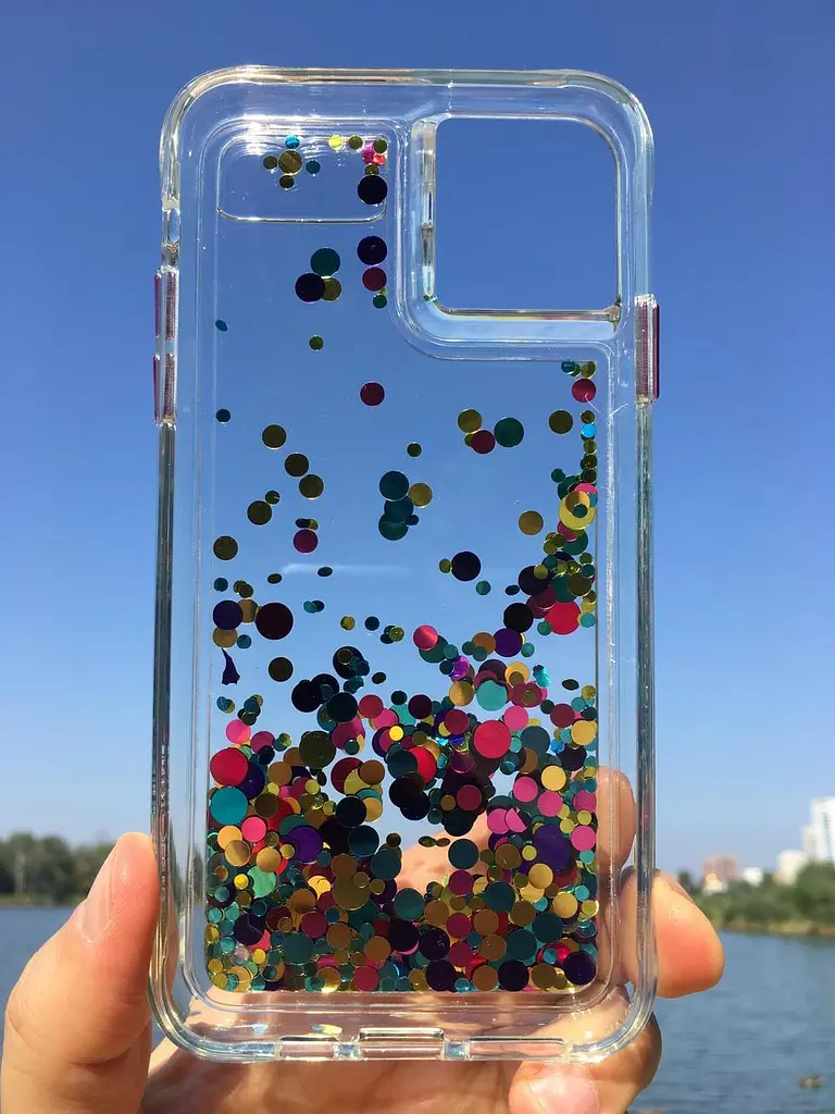Чохол протиударний з плаваючими блискітками Case-Mate Waterfall CM039420 для iPhone 11 Pro Max/XS Max (6.5") Confetti - фото 5