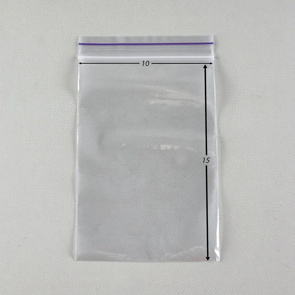 Пакети Zip-Lock прозорі 10x15 см, 100 шт, поліетиленові пакети із застібкою - фото 2
