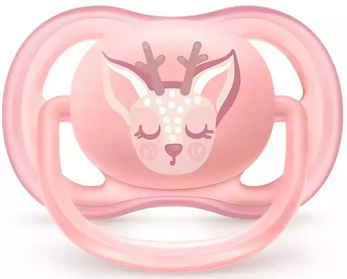 Пустышка Philips Avent Ultra Air с декором для девочки, 0-6 месяцев, 2 шт. (SCF085/02) - фото 2