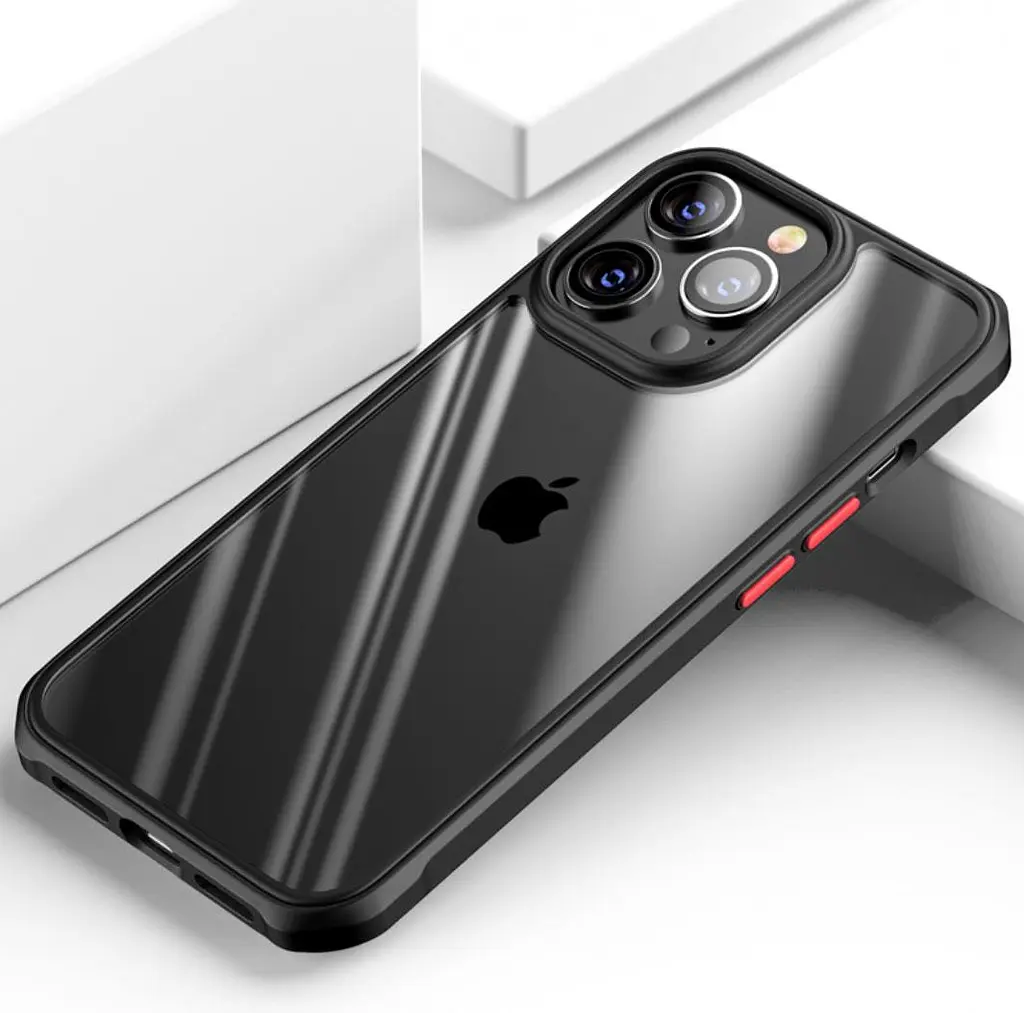 Противоударный бампер чехол Primolux Refraction Case для смартфона Apple iPhone 14 Pro Black - фото 3