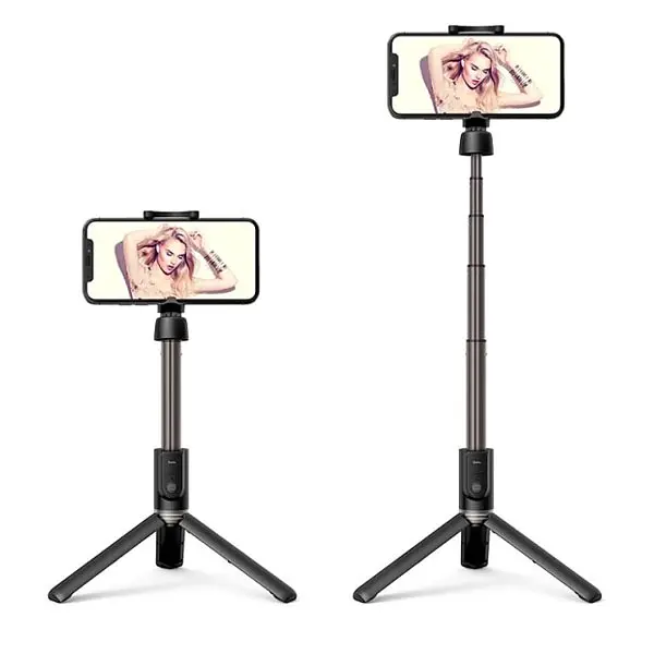 Селфі палиця бездротовий монопідштатів Hoco K11 Tripod Selfie Stand Bluetooth (Чорна) - фото 4