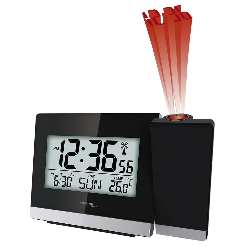 Годинник проекційний Technoline WT536 Black (WT536) - фото 2