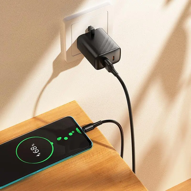 Кабель Hoco Type-C Beneficio charging data cable X120 1 м 3A - фото 3