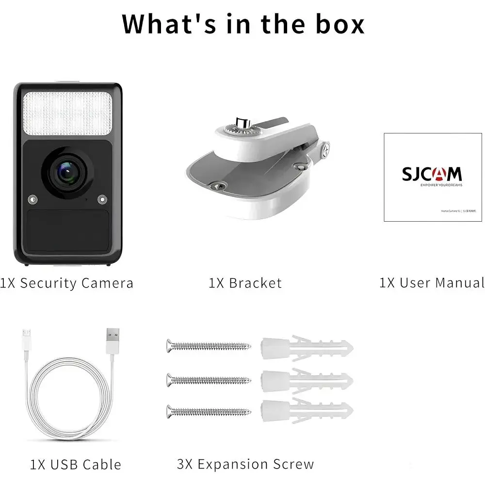 IP відеокамера SJCAM S1, JPG, 4M, 2.4GHz, LED + infrared, MP4 - фото 5
