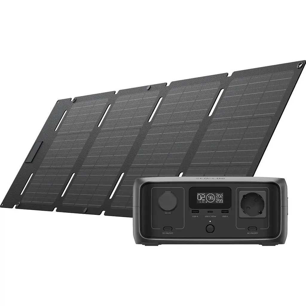 Зарядна станція EcoFlow RIVER 3 UPS with Solar Panel 45W (EF-PR705-UPS-B-45W-EU) UA [161938] - фото 2