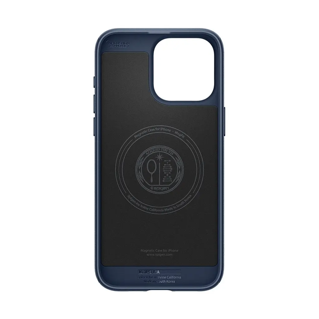 Чехол Spigen Mag Armor MagSafe для iPhone 15 Pro Navy Blue (ACS06737) + защитное стекло - фото 3