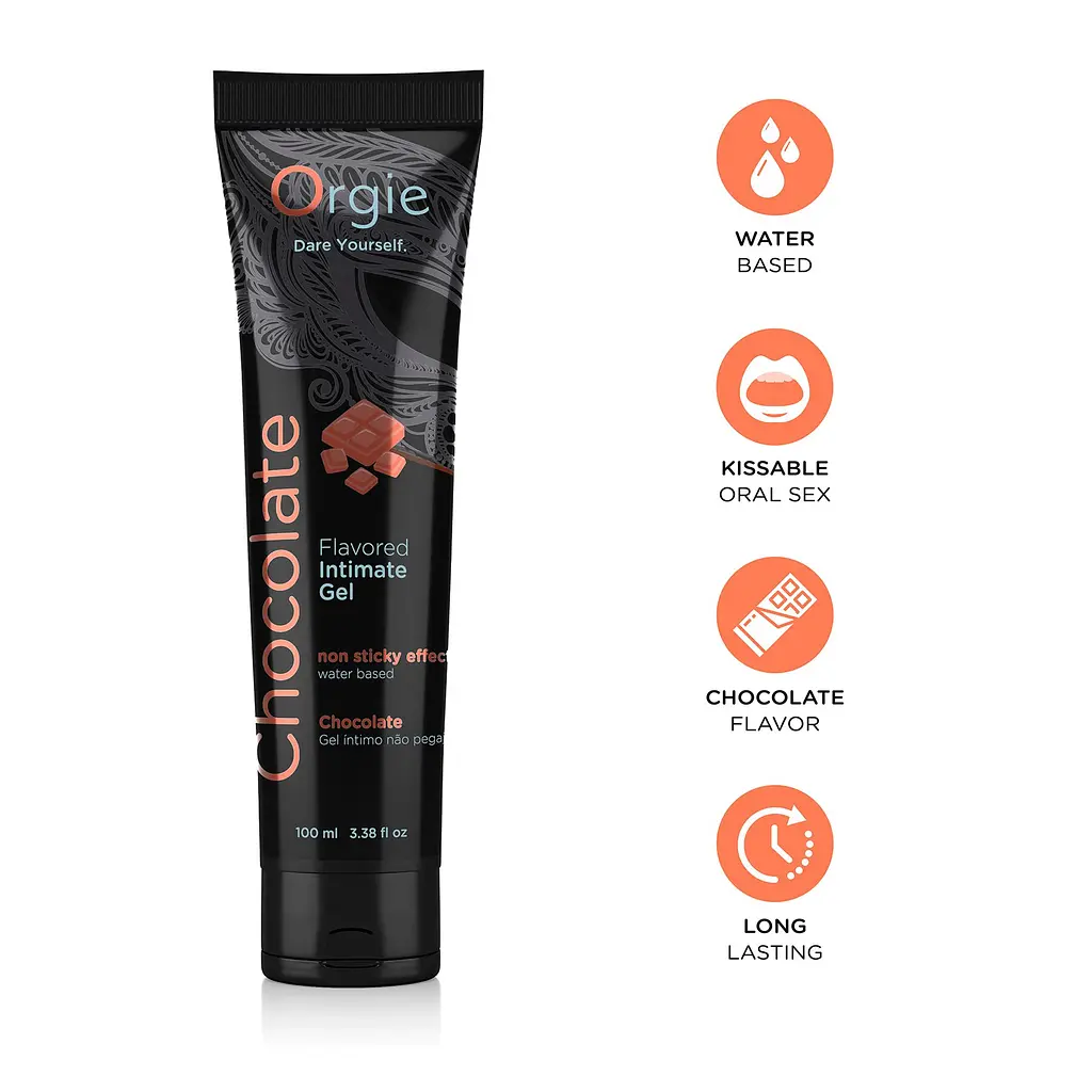 Лубрикант на водній основі Orgie Lube Tube Chocolate, 100 мл, зі смаком та ароматом шоколаду - фото 3