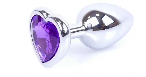 Анальна пробка B-Series Jewellery Silver Heart Plug - розмір S