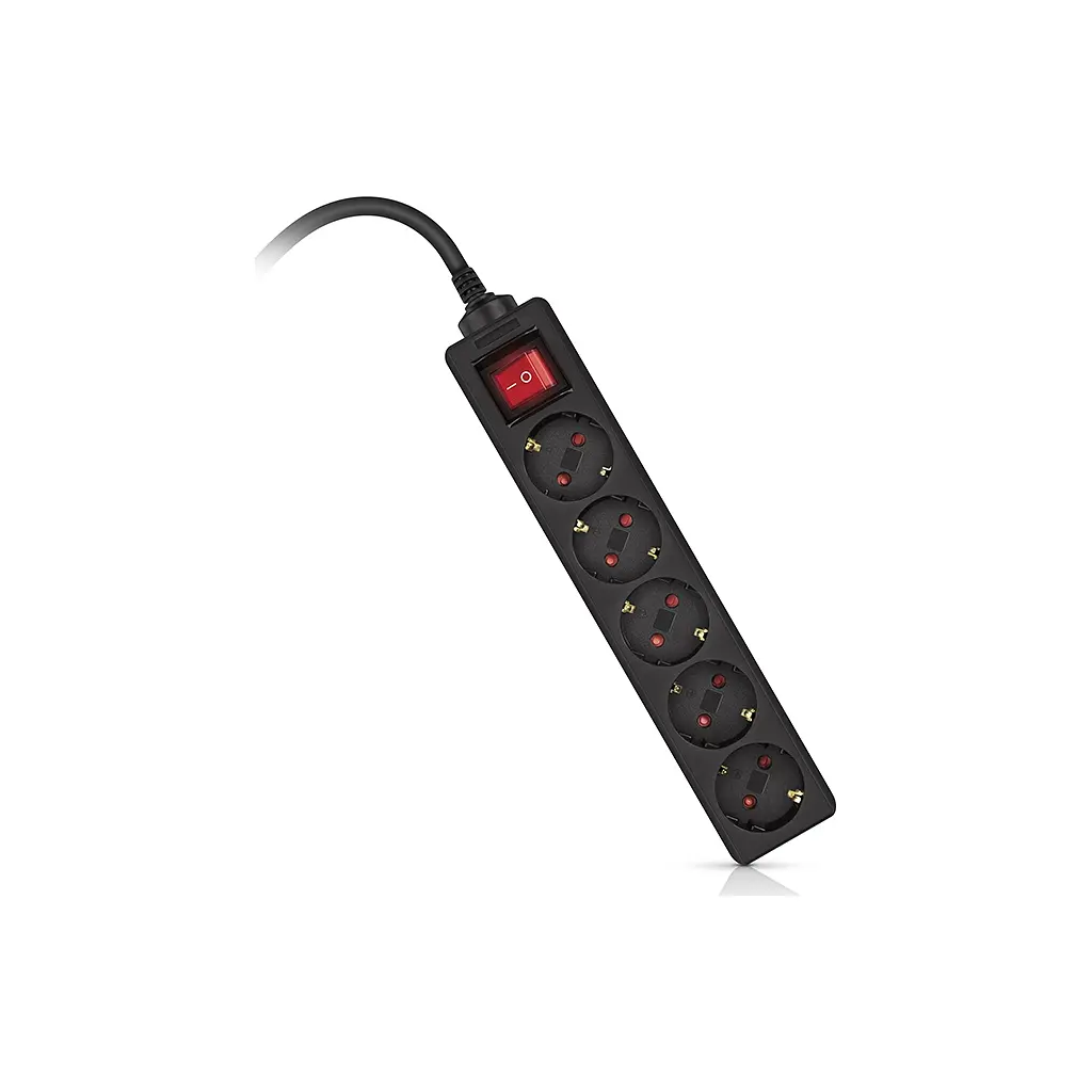 Мережевий фільтр живлення REAL-EL RS-PROTECT M 10m, black (EL122300037) - фото 2