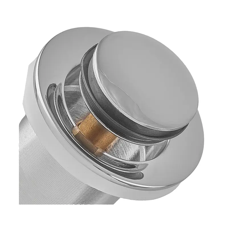 Донний клапан для раковини Koer PW-09-01 з переливом автоматичний Click-Clack 1 1/4″ Хром KR5796 - фото 12