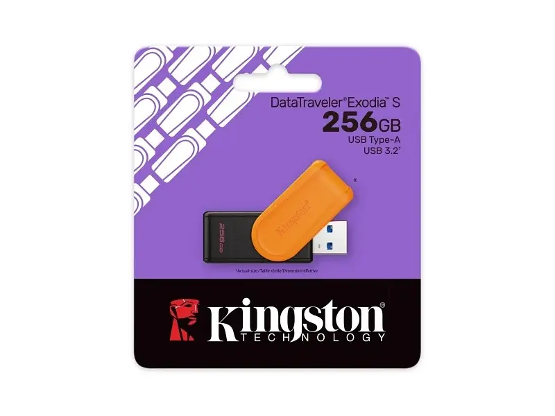 USB флеш накопичувач Kingston 256 GB DataTraveler Exodia S USB 3.2 Type-A Gen1 (DTXS/256GB) - фото 5