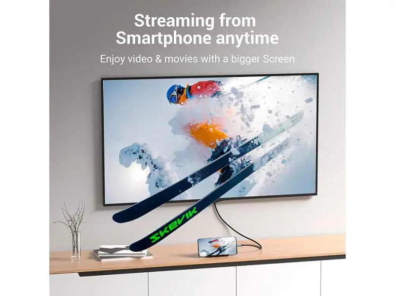 Кабель Vention USB Type-C to HDMI V2.0 2m Grey (CRBBH) - фото 8