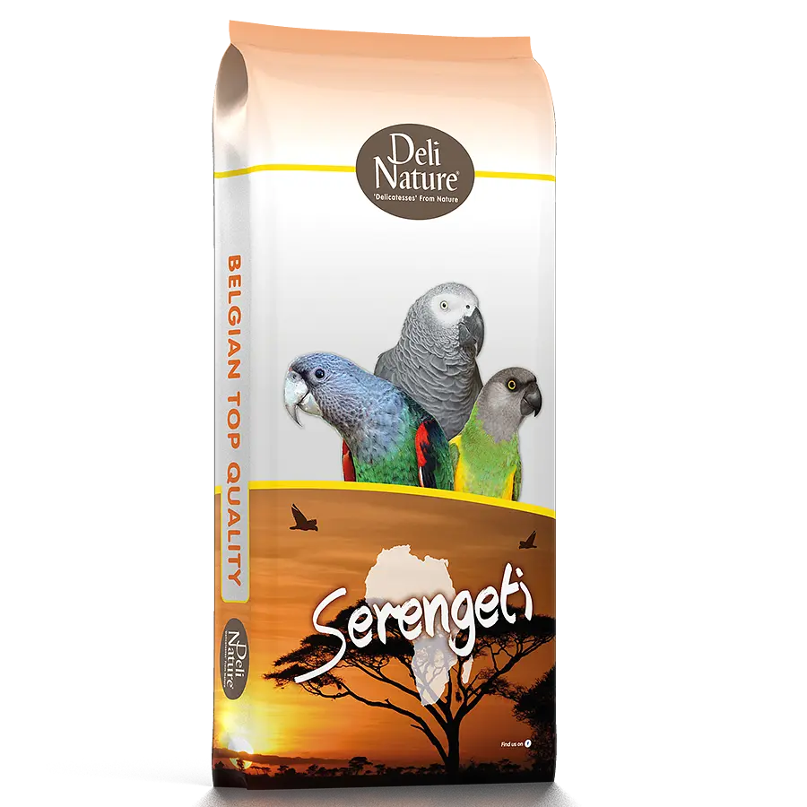 Корм для середніх та великих папуг Deli Nature 20 Parrots Serengeti Делі Натюр повнораціонний 15 кг