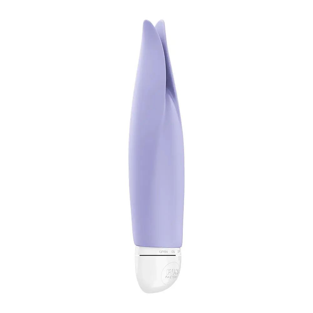 Вібратор з пелюстками Fun Factory VOLITA purple, компактний, дуже тихий, на батарейках