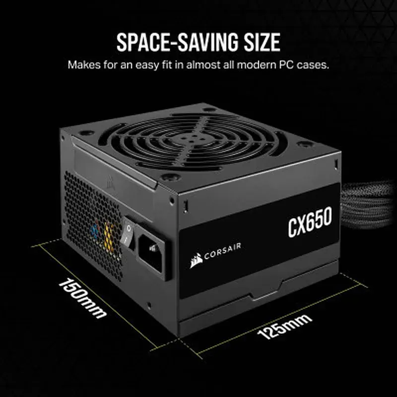 Блок живлення Corsair 650W CX650 (CP-9020278-EU) - фото 9