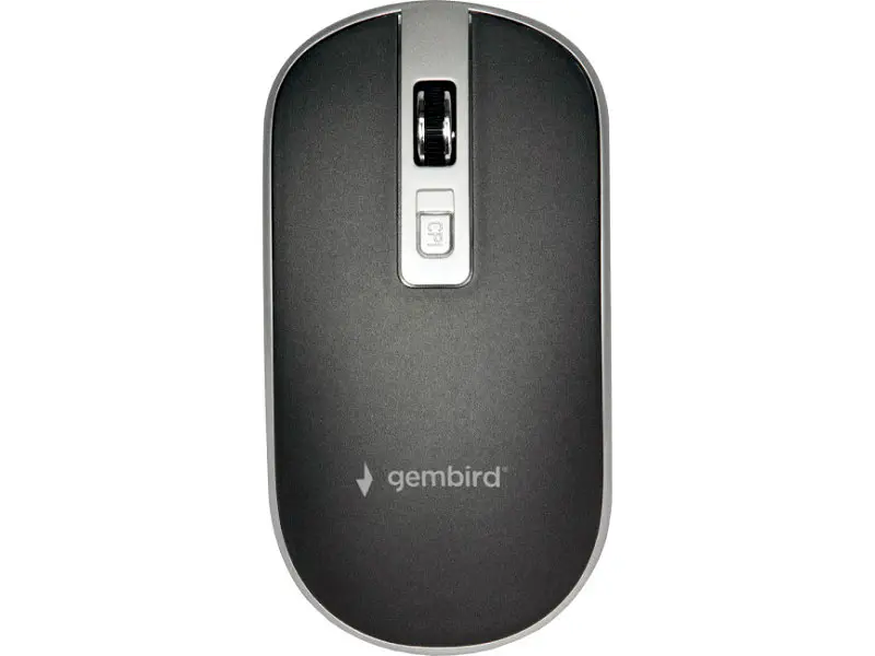 Миша Gembird MUSW-4B-06-BS Wireless Black-Silver - фото 2