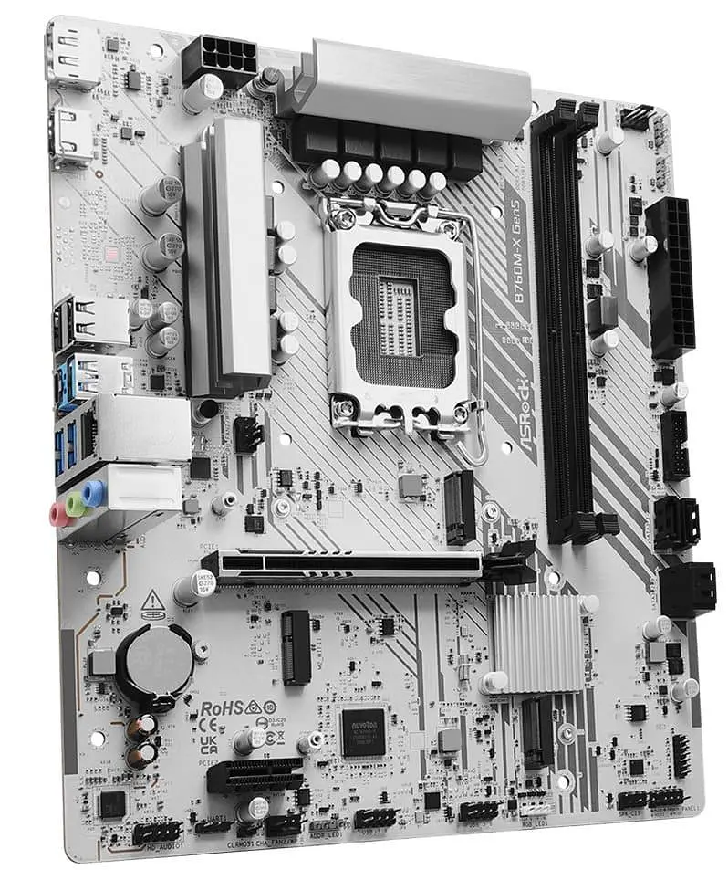 Материнська плата AsRock B760M-X GEN5 (B760M-X GEN5) (Socket 1700, Intel B760, Micro-ATX) - фото 2