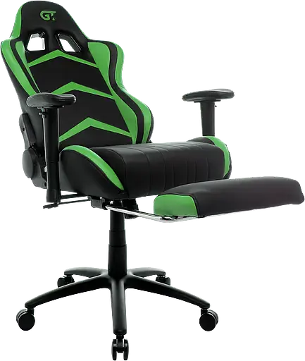Геймерское кресло GT Racer черное с зеленым (X-2534-F Black/Green) - фото 7