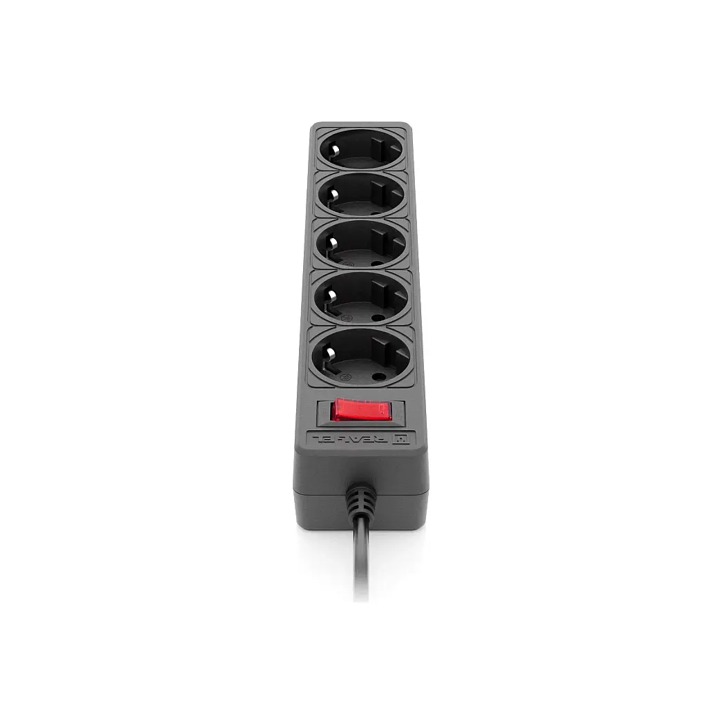 Мережевий фільтр живлення REAL-EL RS-Protect 505, 1.8m, black (EL122300044) - фото 4