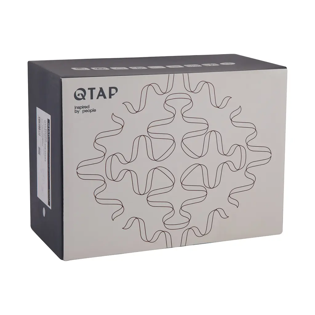 Змішувач для ванни Qtap Gemini (з душовим гарнітуром) QTGEM259CRW45683 Chrome/White - фото 7