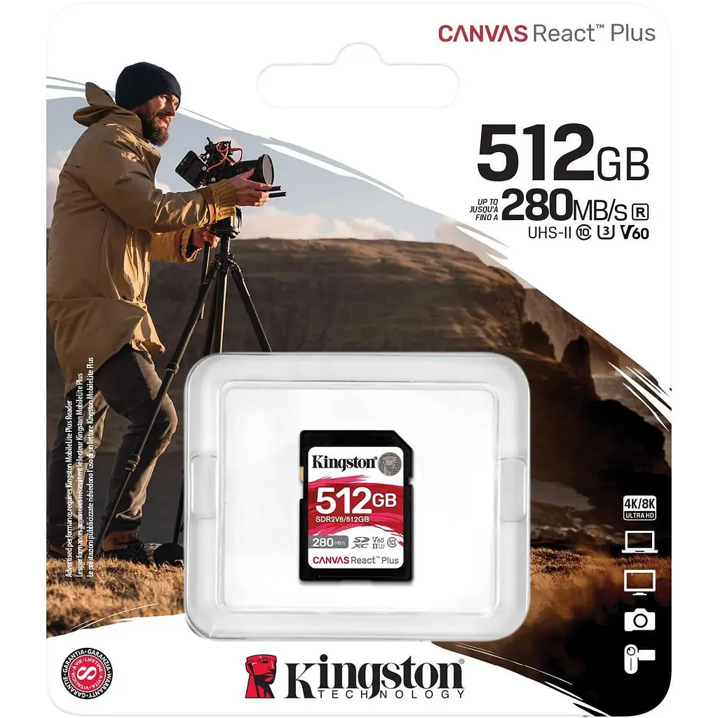 Карта пам'яті Kingston SD 512GB C10 (SDR2V6/512GB) - фото 2