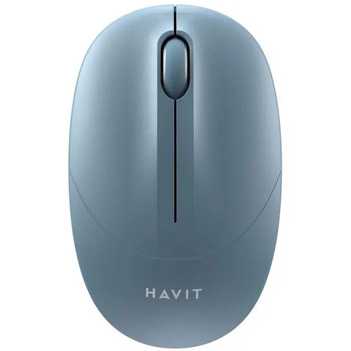 Миша бездротова Havit MS54GT, синій, USB 2.4GHz, оптична, 1600 dpi, 3 кнопки, до 10 м, 1xAA (HV-MS54GT)