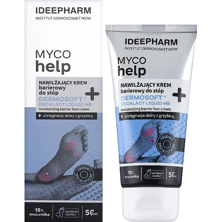Крем для ніг Ideepharm Myco Help Moisturizing Barrier Foot Cream зволожуючий захисний 50 мл - фото 2