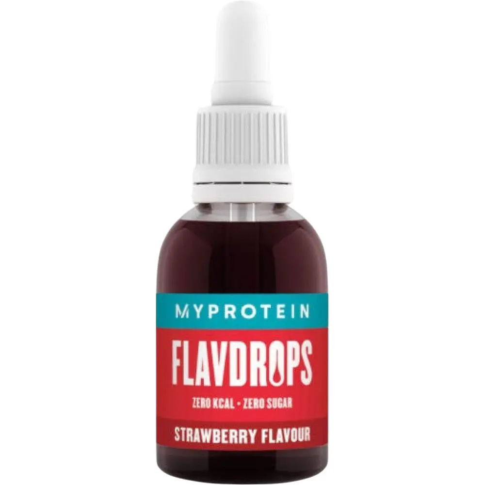 Капли Myprotein Flavdrops Strawberry жидкий сахарозаменитель 50 мл со вкусом клубники (100-22-1485922-20) - фото 2