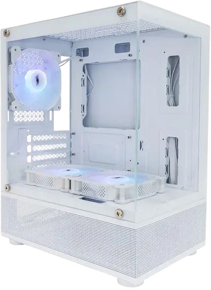 Корпус 1stPlayer Mi2-A-WH-2F7R-W-1F7-W ARGB White - фото 2